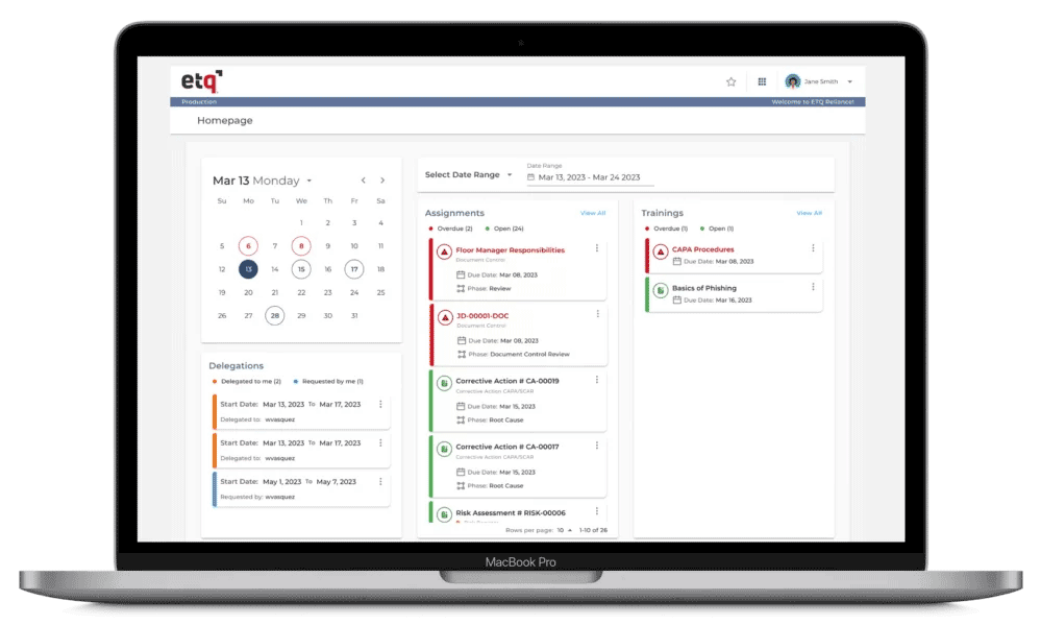 Discover ETQ Reliance